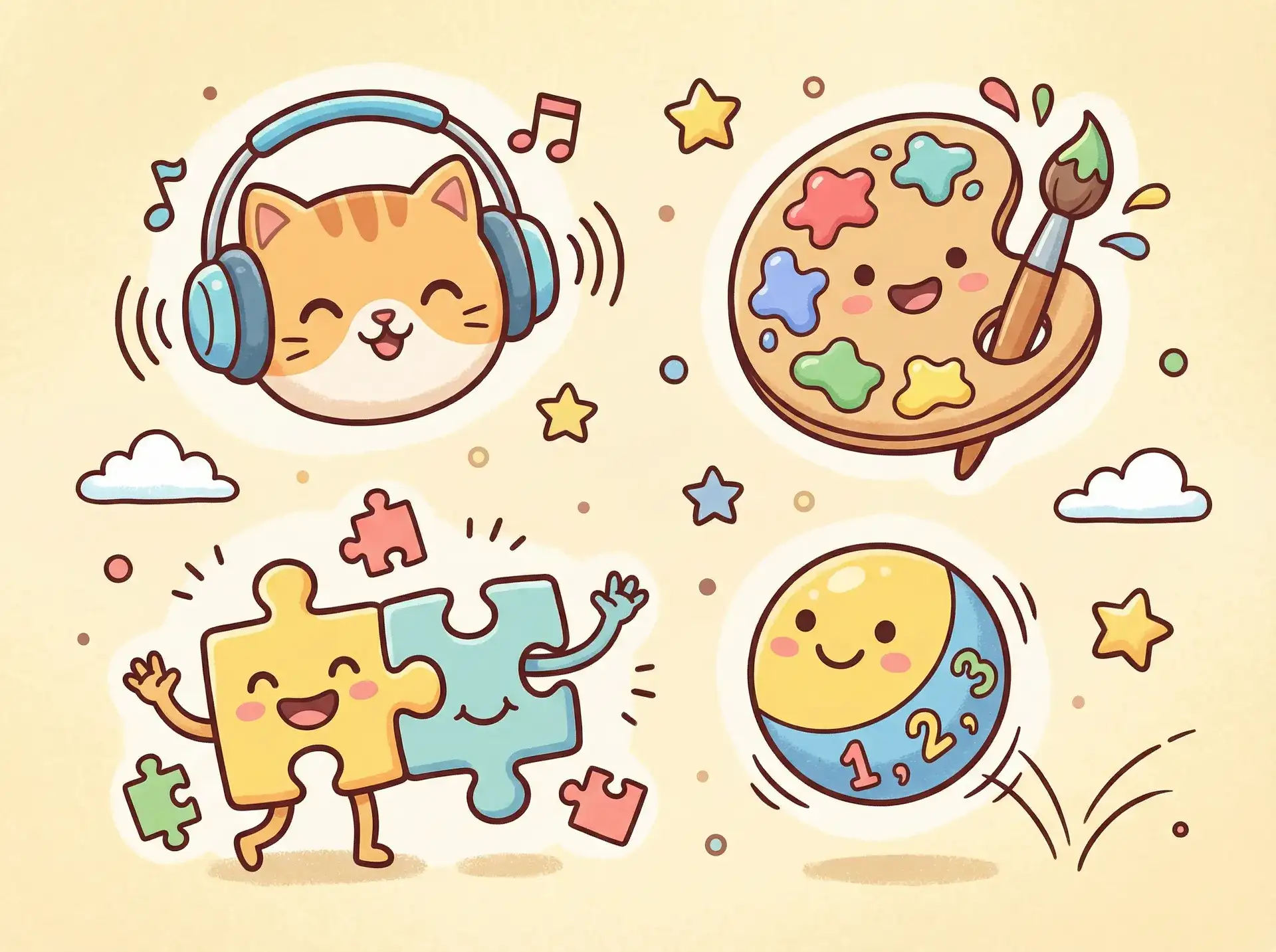 小朋友的手工作品 - 12回合2:重装上阵 益智创作